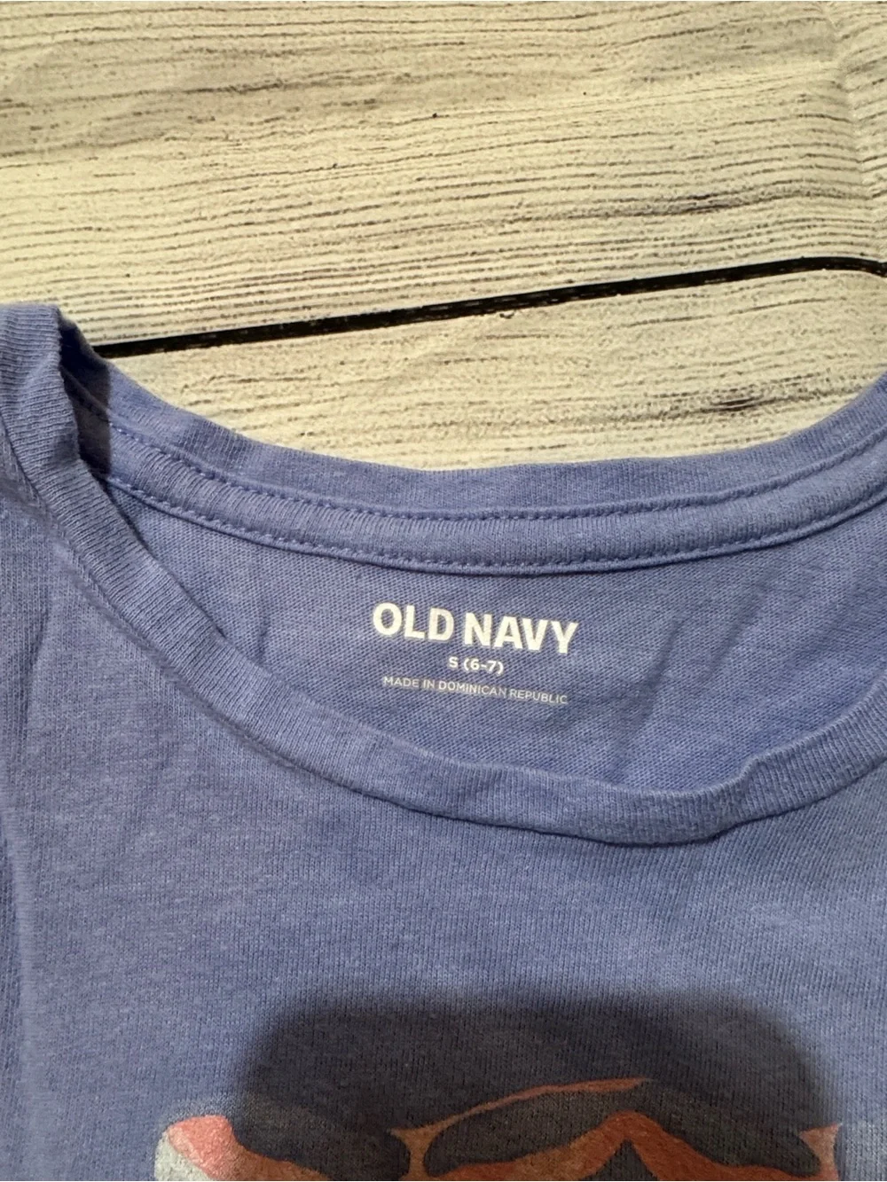 Old Navy Blue Short Sleeve Shirt with Heart-Sunglasses Tiger size Small